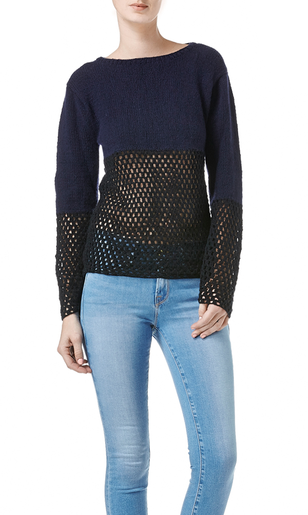 Navy Cashmere Sweater